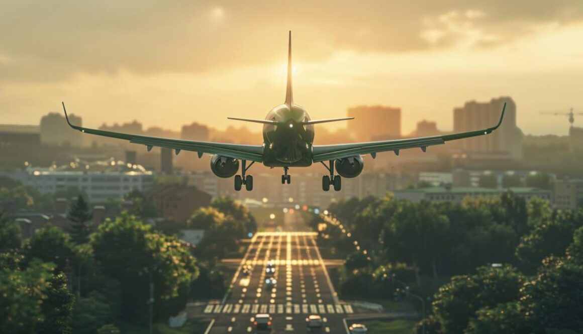 green-plane-ecofriendly-environment